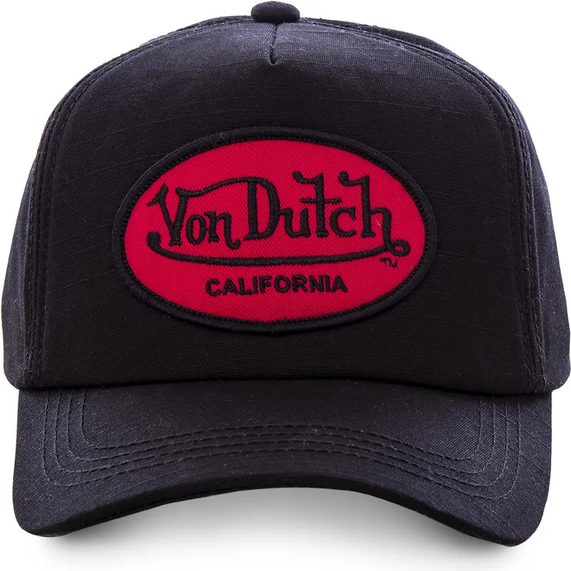 cappelli-curva-nero-cinghia-regolabile-di-von-dutch