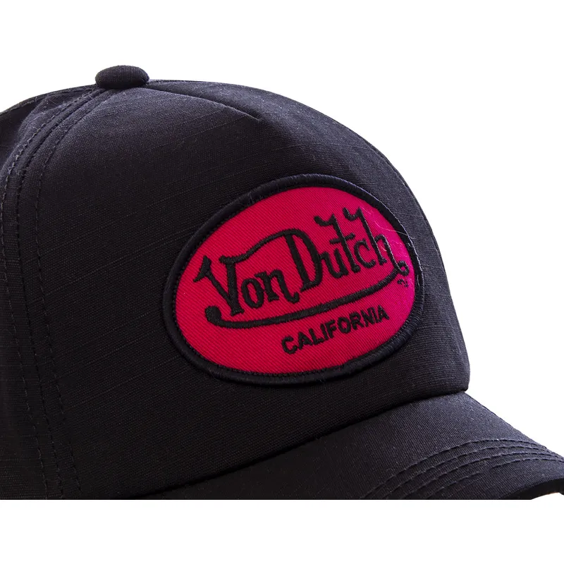 cappelli-curva-nero-cinghia-regolabile-di-von-dutch