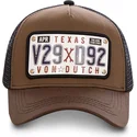 cappelli-curva-marrone-cinghia-regolabile-di-von-dutch
