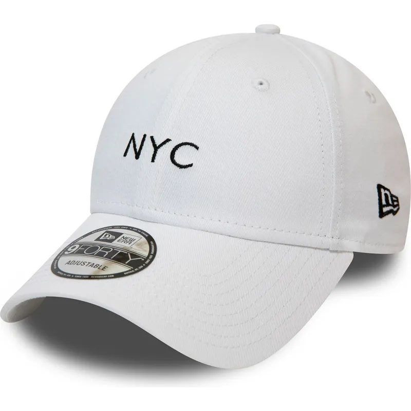 cappelli-curva-bianco-cinghia-regolabile-9forty-di-new-era