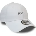 cappelli-curva-bianco-cinghia-regolabile-9forty-di-new-era