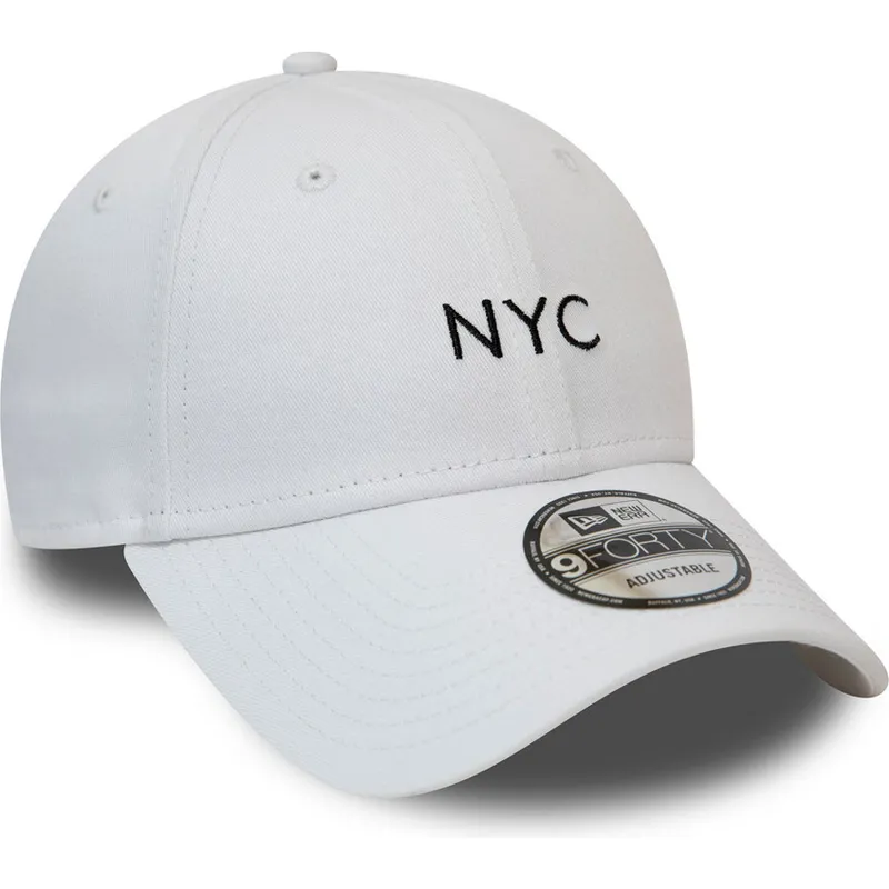 cappelli-curva-bianco-cinghia-regolabile-9forty-di-new-era