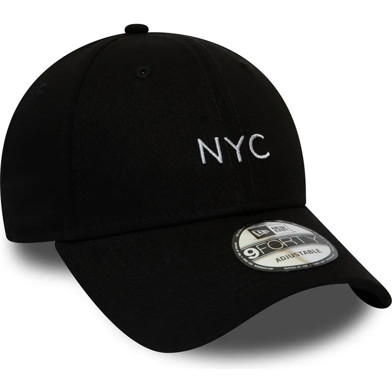 cappelli-curva-nero-cinghia-regolabile-9forty-di-new-era