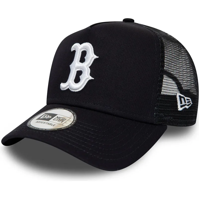cappelli-curva-blu-marino-snapback-league-essential-a-frame-dei-boston-red-sox-mlb-di-new-era
