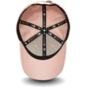 cappellino-rosa-con-visiera-curva-regolabile-9forty-league-essential-dei-los-angeles-dodgers-mlb-di-new-era