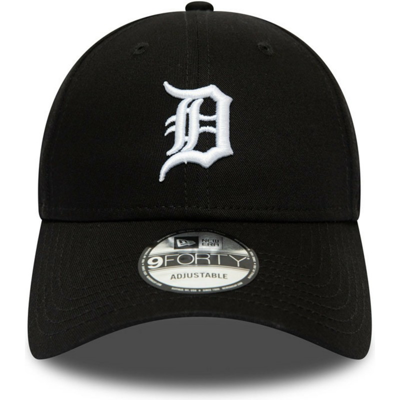 cappellino-visiera-curva-nero-regolabile-9forty-league-essential-di-detroit-tigers-mlb-di-new-era