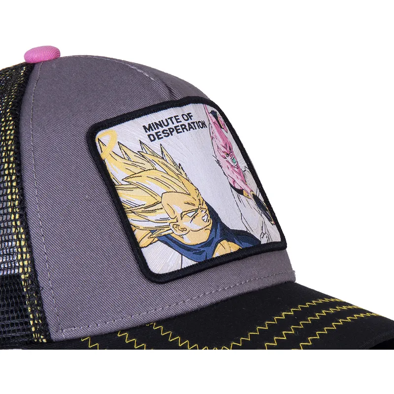 cappelli-curva-grigio-snapback-vegeta-vs-kid-buu-dragon-ball-di-capslab