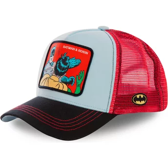 Cappellino trucker blu e rosso Batman & Robin MEM1 DC Comics di Capslab