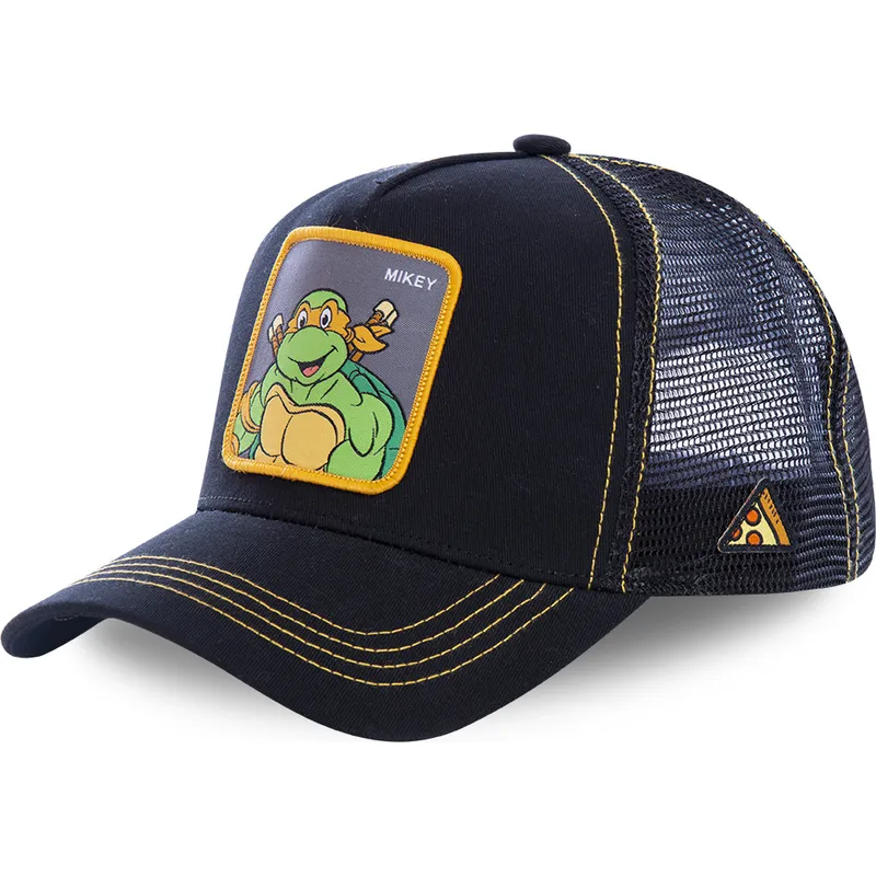 cappelli-curva-nero-snapback-michelangelo-tartarughe-ninja-di-capslab
