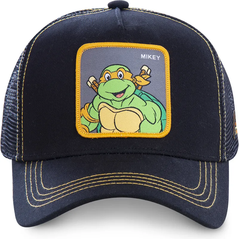 cappelli-curva-nero-snapback-michelangelo-tartarughe-ninja-di-capslab