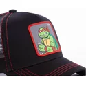 cappellino-trucker-nero-raphael-rap-tartarughe-ninja-di-capslab