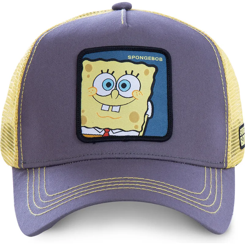 cappelli-curva-grigio-snapback-spongebob-spongebob-di-capslab