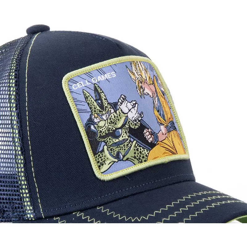 cappelli-curva-blu-marino-snapback-cell-vs-goku-dragon-ball-di-capslab