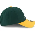 cappellino-curvo-verde-e-giallo-regolabile-9forty-the-league-di-oakland-athletics-mlb-di-new-era