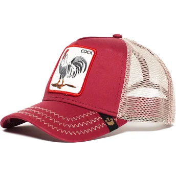 gorra-trucker-rossa-gallo-rooster-di-goorin-bros