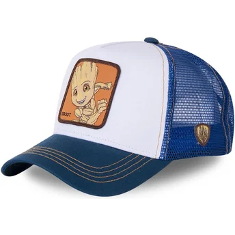 cappelli-curva-bianco-snapback-groot-marvel-comics-di-capslab