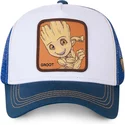 cappellino-trucker-bianco-e-blu-baby-groot-bgr2-marvel-comics-di-capslab