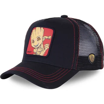 cappelli-curva-nero-snapback-groot-marvel-comics-di-capslab
