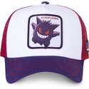 cappellino-trucker-bianco-rosso-e-viola-gengar-gen1-pokemon-di-capslab