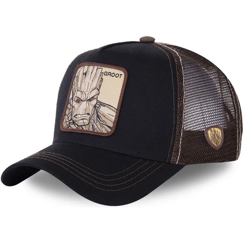 cappelli-curva-nero-snapback-groot-marvel-comics-di-capslab cappelli-curva-nero-snapback-groot-marvel-comics-di-capslab
