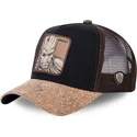 capslab-marvel-comics-groot-gro4-cappellino-trucker-nero-e-marrone-con-visiera-in-sughero
