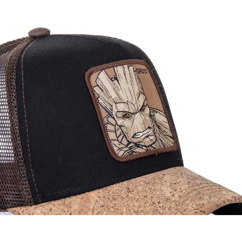 cappelli-curva-nero-snapback-groot-marvel-comics-di-capslab