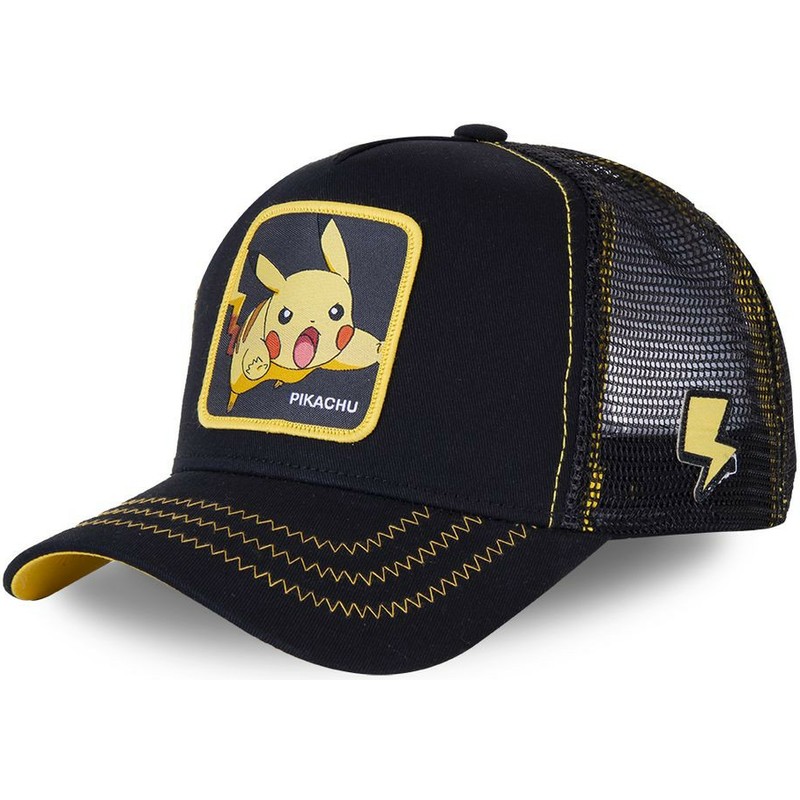 cappellino-trucker-nero-pikachu-pik7-pokemon-di-capslab