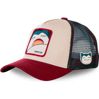 cappelli-curva-beige-snapback-snorlax-pokemon-di-capslab