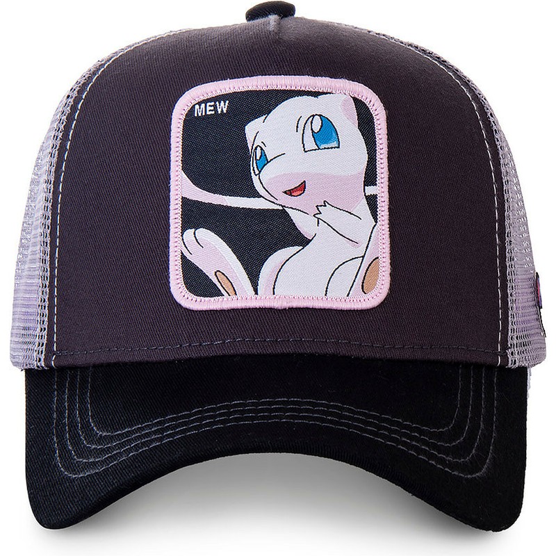cappellino-trucker-nero-e-bianco-mew-mew3-pokemon-di-capslab