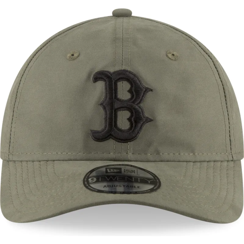 cappelli-curva-verde-cinghia-regolabile-9twenty-nylon-packable-dei-boston-red-sox-mlb-di-new-era