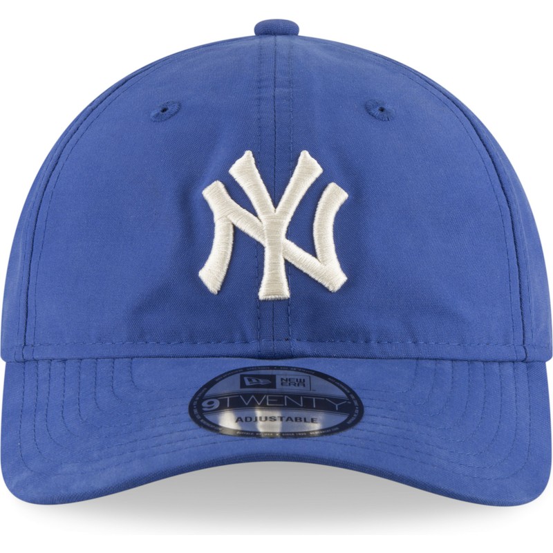 new-era-curved-brim-9twenty-nylon-packable-new-york-yankees-mlb-blue-adjustable-cap