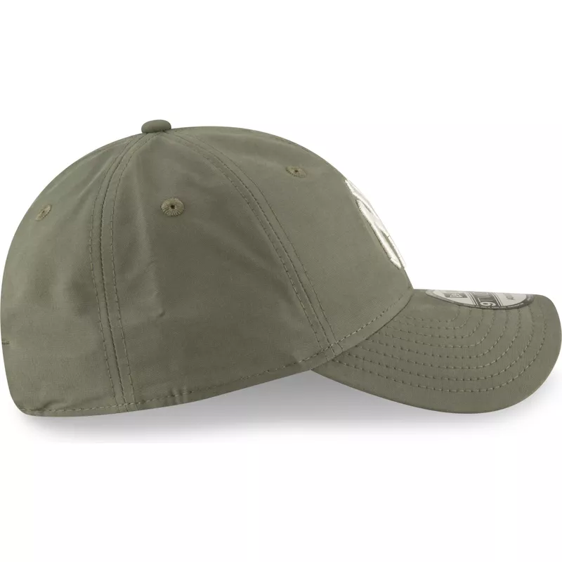 new-era-curved-brim-9twenty-nylon-packable-new-york-yankees-mlb-green-adjustable-cap