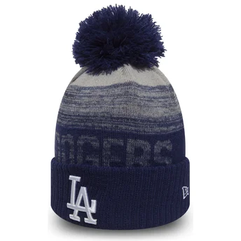 gorro-blu-con-pompon-cuff-knit-sport-dei-los-angeles-dodgers-mlb-di-new-era