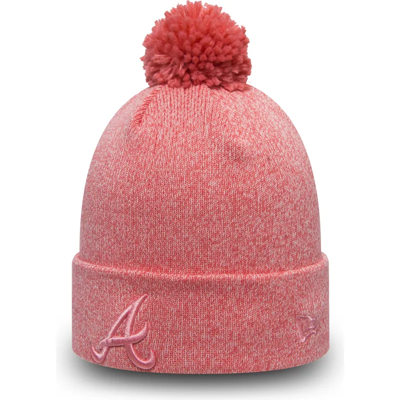 cappelli-pompon-rosa-cuff-knit-essential-bobble-dei-atlanta-braves-mlb-di-new-era