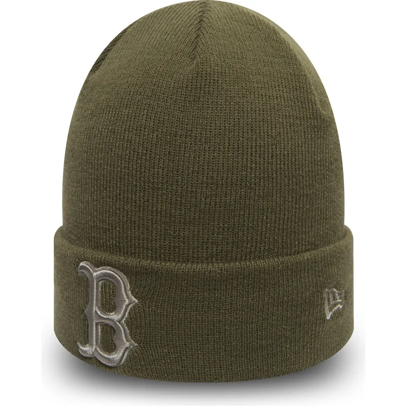 cappelli-verde-cuff-knit-league-essential-dei-boston-red-sox-mlb-di-new-era