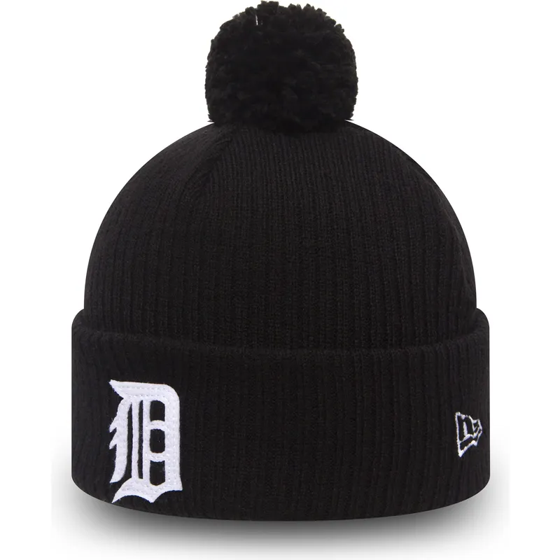 cappelli-pompon-nero-cuff-knit-lightweight-felt-bobble-dei-detroit-tigers-mlb-di-new-era cappelli-pompon-nero-cuff-knit-lightweight-felt-bobble-dei-detroit-tigers-mlb-di-new-era