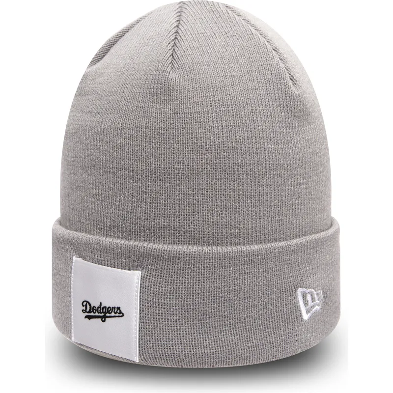 cappelli-grigio-cuff-knit-satin-patch-dei-los-angeles-dodgers-mlb-di-new-era