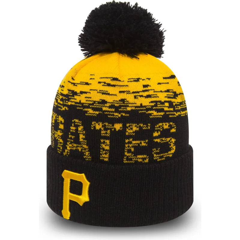 cappelli-pompon-giallo-cuff-knit-sport-dei-pittsburgh-pirates-mlb-di-new-era