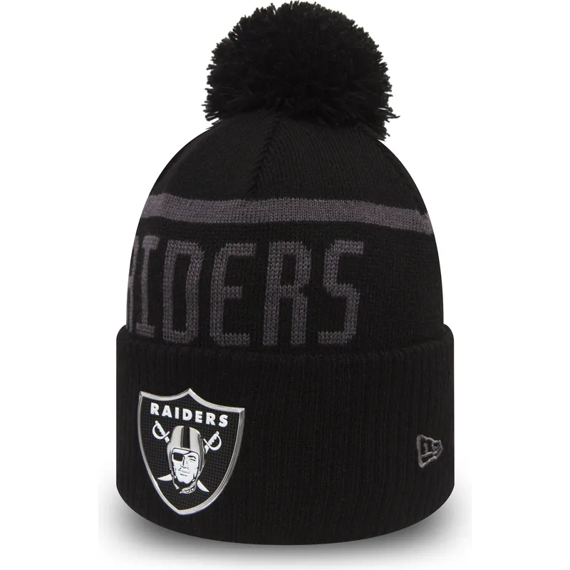 cappelli-pompon-nero-cuff-knit-coll-dei-las-vegas-raiders-nfl-di-new-era cappelli-pompon-nero-cuff-knit-coll-dei-las-vegas-raiders-nfl-di-new-era