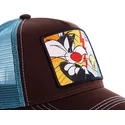cappellino-trucker-marrone-e-blu-silvestro-vs-titti-tvg1-looney-tunes-di-capslab