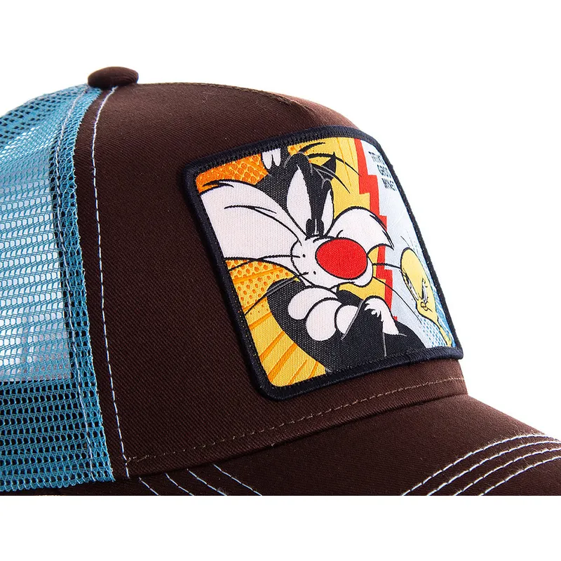 cappelli-curva-marrone-snapback-silvestro-e-titti-looney-tunes-di-capslab cappelli-curva-marrone-snapback-silvestro-e-titti-looney-tunes-di-capslab