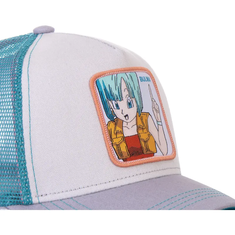 cappelli-curva-bianco-snapback-bulma-dragon-ball-di-capslab