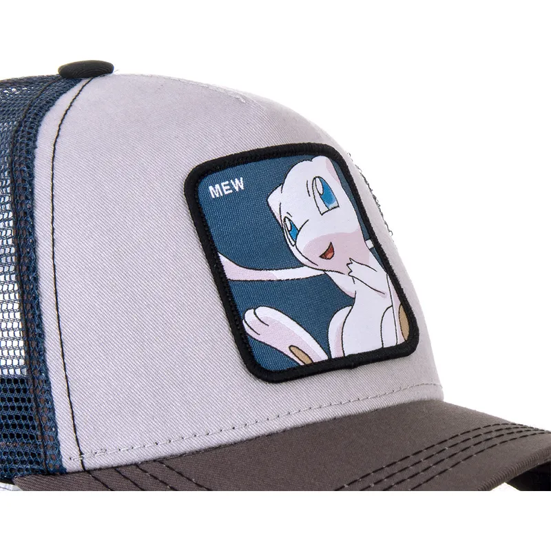 cappelli-curva-grigio-snapback-mew-pokemon-di-capslab