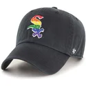 cappellino-curvo-nero-regolabile-chicago-white-sox-mlb-clean-up-pride-di-47-brand