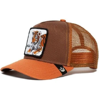 gorra-trucker-marrone-per-bambino-tigre-wild-tiger-di-goorin-bros