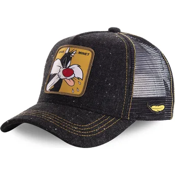 Cappellino trucker nero Silvestro LOOMIN1 Looney Tunes di Capslab
