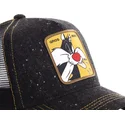 cappellino-trucker-nero-silvestro-loomin1-looney-tunes-di-capslab