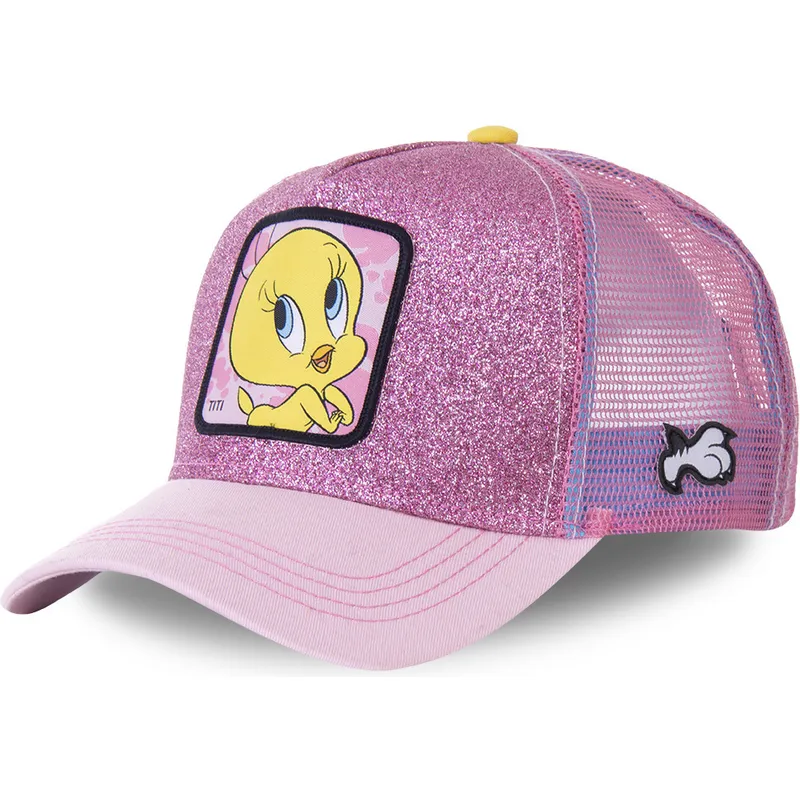 cappelli-curva-rosa-snapback-titti-looney-tunes-di-capslab