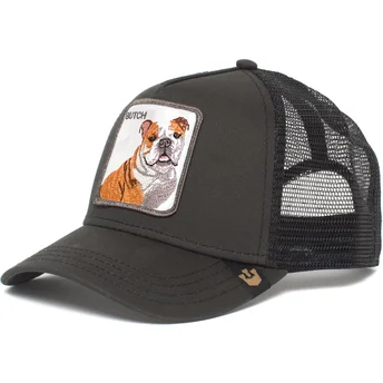 gorra-trucker-nera-cane-bulldog-butch-di-goorin-bros