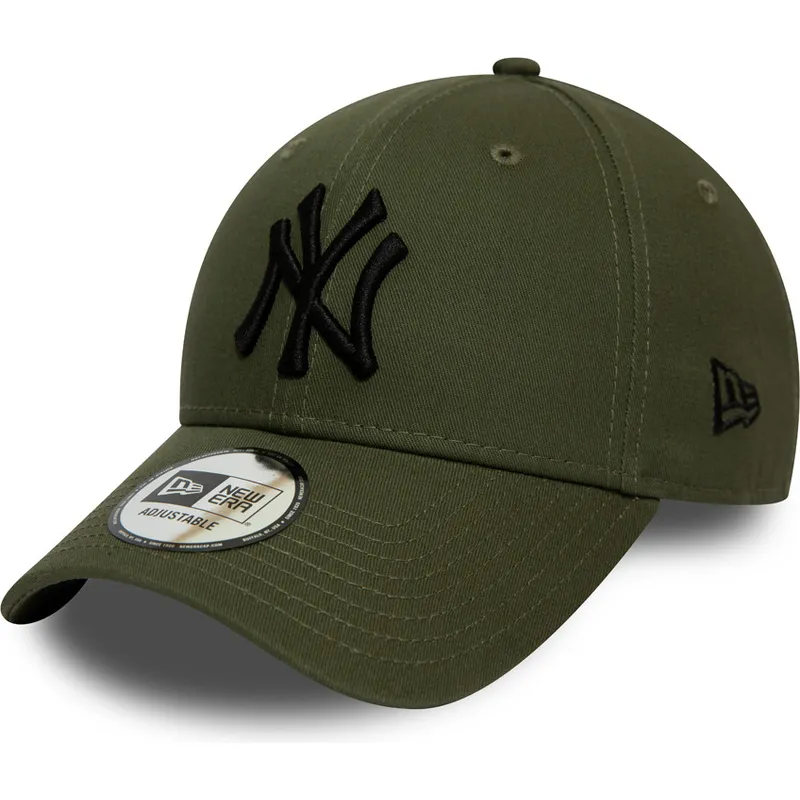 cappelli-curva-verde-cinghia-regolabile-negro-9forty-league-essential-dei-new-york-yankees-mlb-di-new-era